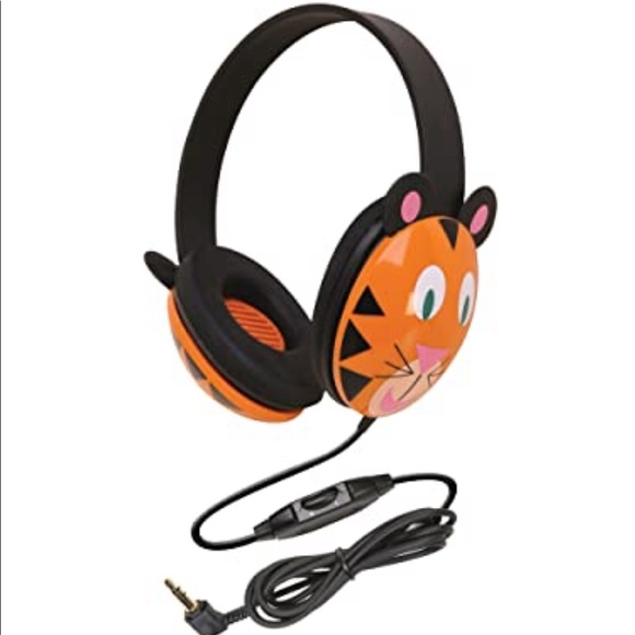 Little kids Califone Headphones 2 sets panda tiger - Picture 4 of 7